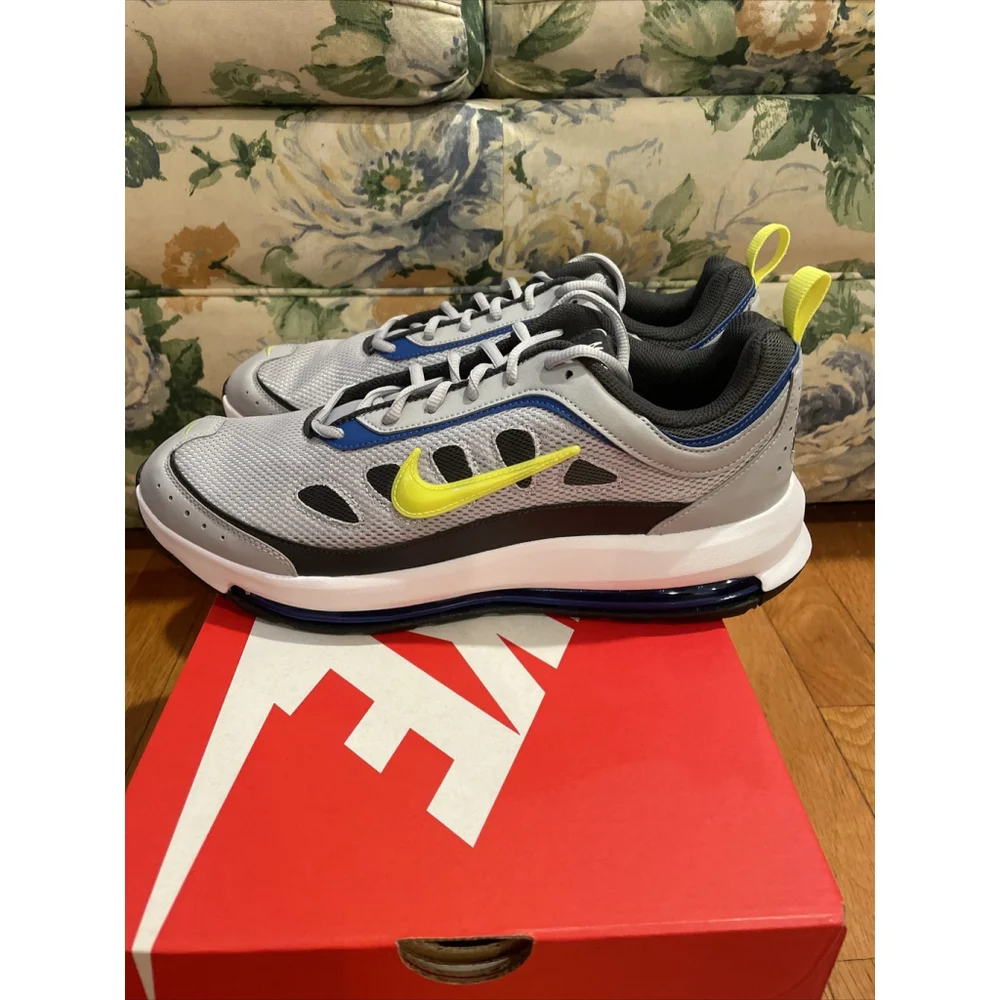 Nike AIR MAX AP Wolf Grey/Lemon Venom/Atlantic Blue CU4826-009 Size 12 New